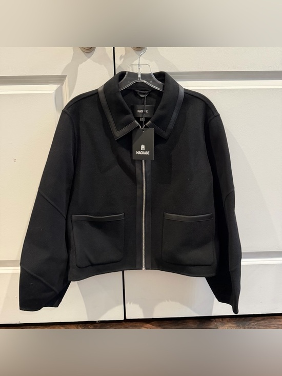 Mackage Solana Wool Black Jacket